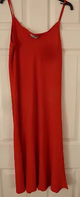 Ladies Marks And Spencer - Poppy Red Sun Dress - Size 18 - Good Condition  • £4.99