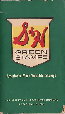 S & H Green Stamps - Vintage 1962 Completely Filled Booklet - Look! • $7.50