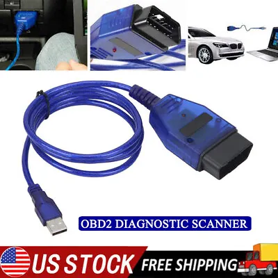 OBD2 OBD II USB Cable KKL VAG-COM 409.1  Diagnostic Scanner For Seat Alhambra • $11.79