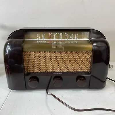 Vintage 1947 RCA VICTOR STANDARD TUBE RADIO Model 66X1 AM Band Radio. Works Rm1 • $125