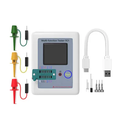 LCR-TC1 Multifunction Transistor Tester Diodes Full Color Graphics LCD Display. • $43.84