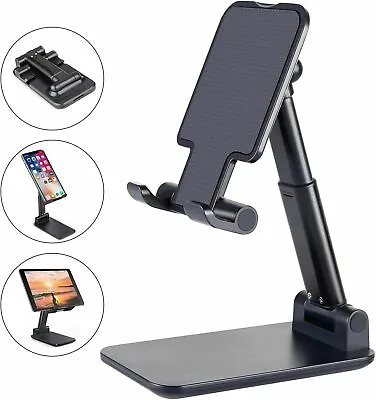 Foldable Adjustable IPhone Cell Phone Holder For Desk Cell Phone Stand For Table • $6.49