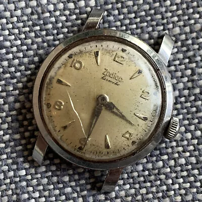 Vintage Zodiac Hermetic Antimagnetic Cal. 10-8 17J Runs For PARTS / REPAIR • $99