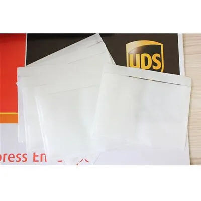 7.5x5.5 6x9 Clear Packing List Enclosed Invoice Label Pouches Shipping Envelopes • $10.99