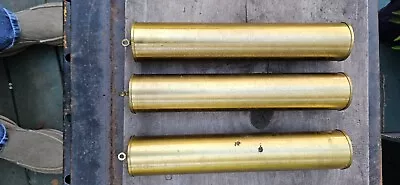 Vintage Gold Tone Grandfather Clock Weights 2- 4lbs 3 Oz. 1 - 5lbs 8 Oz. NR • $30