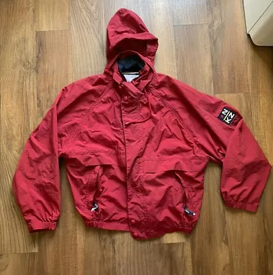 VTG Nautica Hooded Windbreaker Jacket Red  Size L • $31.99