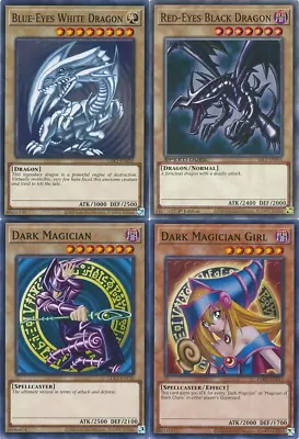 Blue-eyes White Dragon Dark Magician Girl Red-eyes (og Art) Vanilla Set Yugioh • $6.99