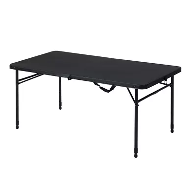 Folding Table 4Ft Portable Indoor Outdoor Picnic Party Adjustable Plastic Tables • $51.17