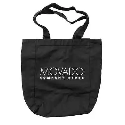 Movado Company Store 100% Cotton Black Promo Tote Bag • $10