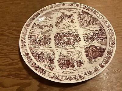 10.5 Inch Vernon Kilns Plate Great Smoky Mountains National Park • $12.95