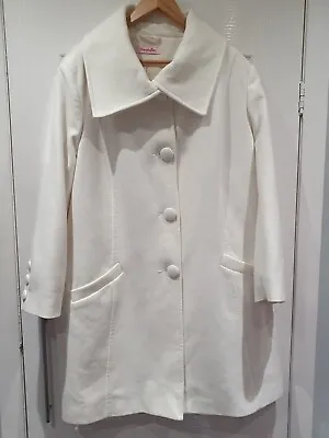 Ladies Simply Be Off White 3/4  Length Jacket Size 26 • $16.41