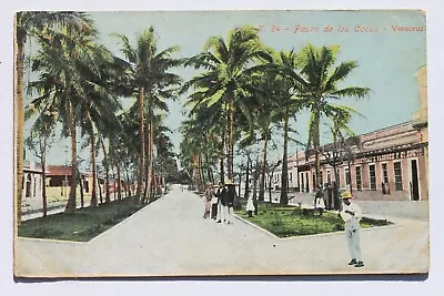 Old Postcard PASEO DE LOS COCOS VERACRUZ MEXICO 1907 • $5.35
