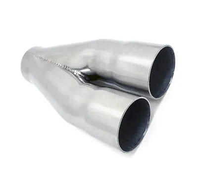 Yonaka 2-1 Merge Collector Exhaust Dual 2.25  ID To 2.5  Single OD • $59.17