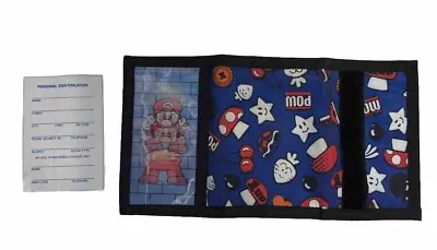 Vintage 1990 Super Mario Bros Trifold Wallet Hologram Nintendo With Insert Card • $54.99