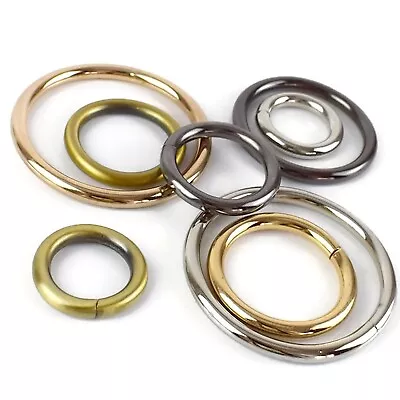 Metal O Rings Steel For Straps Collars Bag Making Crafts. 20mm To 38mm • £2.70