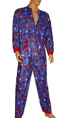 Mens TOY SOLDIER Nutcracker Ugly Christmas Sweater Party Unionsuit PJs S M L NEW • $24.99