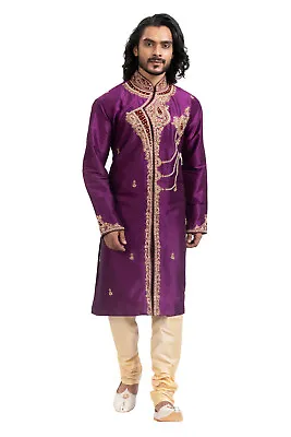 Indian Traditional Hand Embroidery Men's Outfit Festival Party Wear Ethnic Suit • $99.99