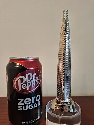 Rare HEAVY LARGE  Metal Lotte Tower Detailed Souvenir Building Replica Statue • $99