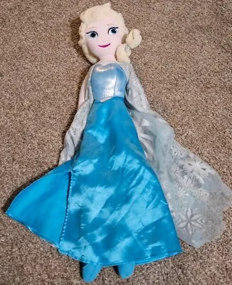 Disney Frozen Princess Elsa Plush Doll Just Play Lovey Toy 14  • $9.89