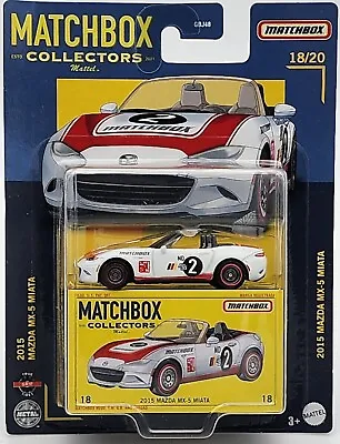 Matchbox 2022 Collectors Series White 2015 Mazda Mx-5 Miata Real Riders! • $12.99