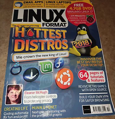 Linux Format 242 October 2018 Hottest Distros - New King Of Linux . • £3.99