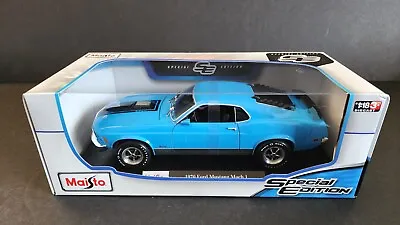 Maisto 1970 Ford Mustang Mach 1 Special Edition 1/18 Diecast Sr • $29.95