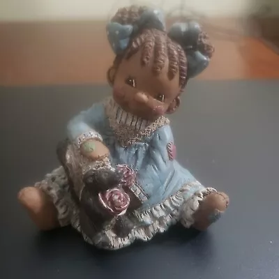 Vintage 1995 ALL GODS CHILDREN  HONEY  Artist M. HOLCOMBE RAG DOLL USA FIGURINE  • $15