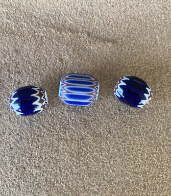 Antique Vintage Venetian - African Trade Beads - Chevron Italian Glass • $5