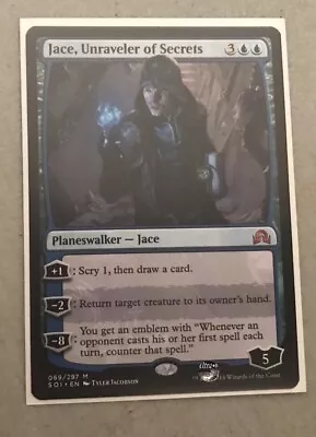 Jace Unraveler Of Secrets Shadows Over Innistrad MTG NM Mystic Magic 69 • $4.50