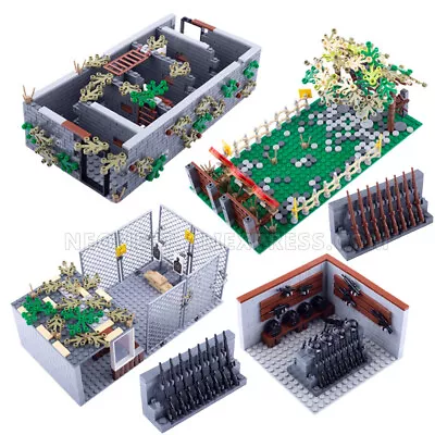 MOC Military City Street View Training Room Archery Range Weapon Rack Model Set • $14.93