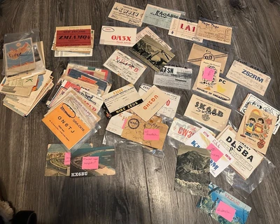 £109.51 • Buy Incredible Large Lot Vintage Ham Radio CB Amateur QSL Cards Free Shipping