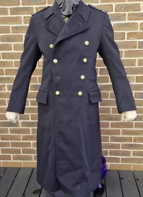 WW2 British Royal Navy Officers Great Coat Sub Lieutenant With Provenance • £149.99