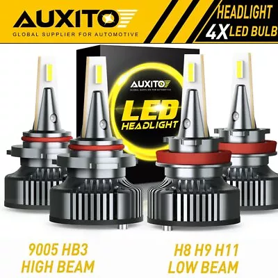 4X 9005 +H11 Headlight LED Bulbs T 7 For 2009-2017 Dodge Ram 1500 2500 3500 4500 • $83.99