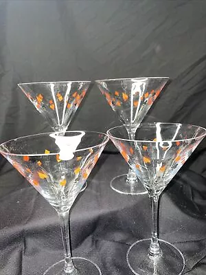 Luminarc Arc France Martini Glasses Set Of 4 5.5oz  Ace Spades Vintage @1149 • $29