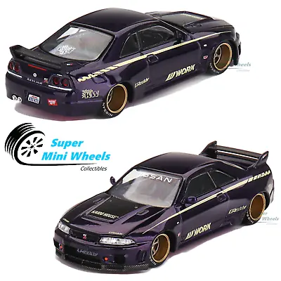 Mini GT X Kaido House 1:64 Nissan GT-R R33 Kaido Works V1 Purple - KHMG072 • $24.99