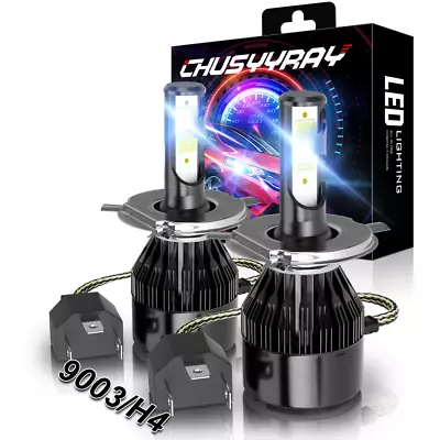 Fit TOYOTA MR2 SPYDER 2000 2001 2002 2X H4 9003 LED Headlight Hi/Low Bulbs 6000K • $17.99