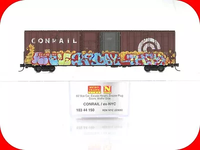 N Scale **CONRAIL -ex-NYC** Weathered 60' Box Car #223092 -Micro Trains 10344150 • $49.99