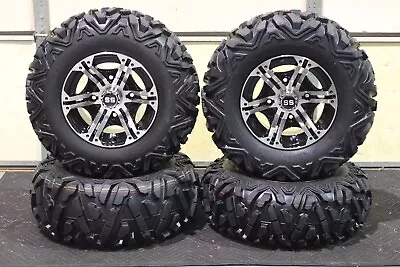 Kawasaki Mule 4010 25  Quadking Atv Tire & Viper M/b Wheel Kit Kawl8 Bigghorn • $799.96