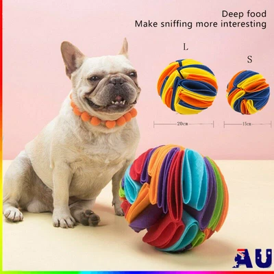 $15.95 • Buy Snuffle Ball Dog Puzzle Toys Increase IQ Slow Dispensing Feeder Pet Cat Trainiod