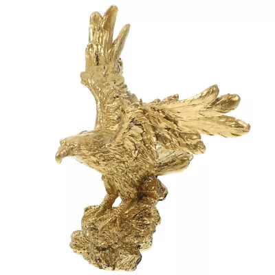 Simulated Eagle Figurine Delicate Eagle Decor Eagle Statue Home Ornament • £13.99