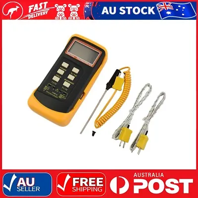 Dual Channel K Type Digital Thermocouple Thermometer 6802 II 2 Sensors & Probe • $55.21