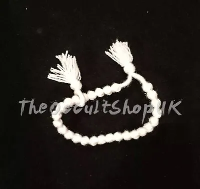  Hand Knotted Mala Rosary Prayer Peace Karma Bracelet Buddha Wicca Pagan Pendant • £8.98