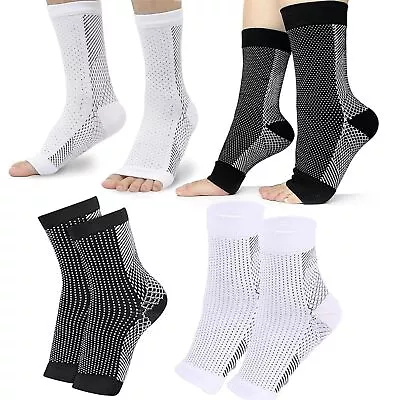 4Pairs NEW Medical Neuro Socks Compression Neuropathy Plantar Fasciitis Socks UK • £3.99