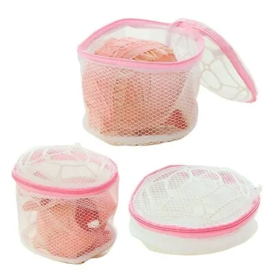 Bra Wash Bags Laundry Zip Net Mesh Sock Washing Machine Lingerie Underwear 2 PC • £5.95