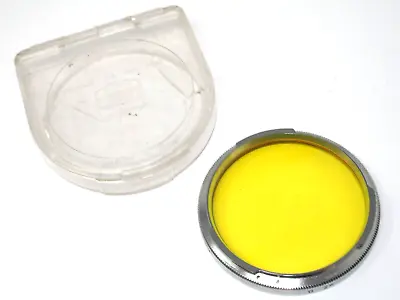 Carl Zeiss Ikon Contarex Yellow Filter B56 Original Case • £19