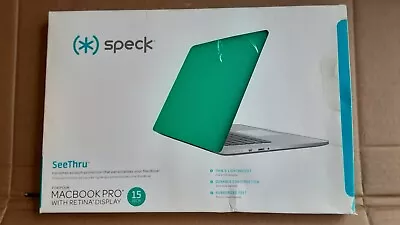 Speck Hardshell See Thru Macbook Pro Case With Retina 15  Teal Blue Glossy NEW • $10