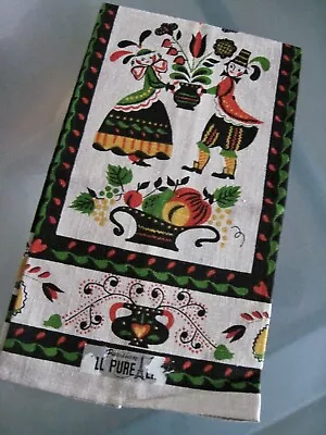 VTG Parisian Linen Country Dish Towel NEW 16” X 29” • $7.99