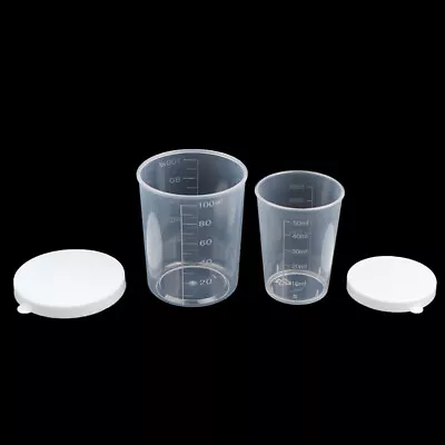 10pc Medical Measuring Cups 50/100ml Mouthwash Pills Medicine Pots Liquid Holde: • £3.62