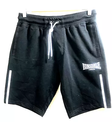 Unisex Lonsdale Boxing Drawstring Shorts Cotton Exercise Gym Running Size S • £18.29