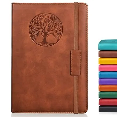 Lined Journal Notebook For Women Men256 Pages A5 Hardcover Leather Journals... • $14.21